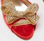 Valentino Vintage Pre-owned Satin heels Red Dames - Thumbnail 7