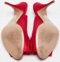 Valentino Vintage Pre-owned Satin heels Red Dames - Thumbnail 6