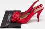 Valentino Vintage Pre-owned Satin heels Red Dames - Thumbnail 9