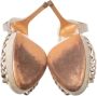 Valentino Vintage Pre-owned Satin sandals Beige Dames - Thumbnail 5