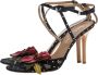 Valentino Vintage Pre-owned Satin sandals Black Dames - Thumbnail 3