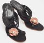 Valentino Vintage Pre-owned Satin sandals Black Dames - Thumbnail 4