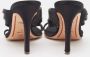 Valentino Vintage Pre-owned Satin sandals Black Dames - Thumbnail 5