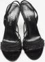Valentino Vintage Pre-owned Satin sandals Black Dames - Thumbnail 3