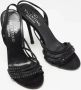 Valentino Vintage Pre-owned Satin sandals Black Dames - Thumbnail 4