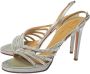 Valentino Vintage Pre-owned Satin sandals Gray Dames - Thumbnail 3