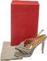 Valentino Vintage Pre-owned Satin sandals Gray Dames - Thumbnail 7