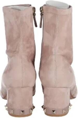 Valentino Vintage Pre-owned Suede boots Pink Dames