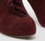 Valentino Vintage Pre-owned Suede boots Red Dames - Thumbnail 7