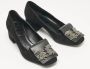 Valentino Vintage Pre-owned Suede heels Black Dames - Thumbnail 4