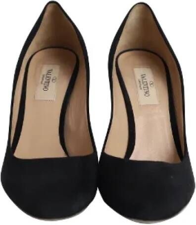 Valentino Vintage Pre-owned Suede heels Black Dames