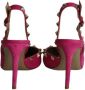 Valentino Vintage Pre-owned Suede heels Pink Dames - Thumbnail 4