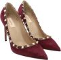 Valentino Vintage Pre-owned Suede heels Red Dames - Thumbnail 5