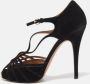 Valentino Vintage Pre-owned Suede sandals Black Dames - Thumbnail 2