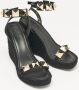 Valentino Vintage Pre-owned Suede sandals Black Dames - Thumbnail 2