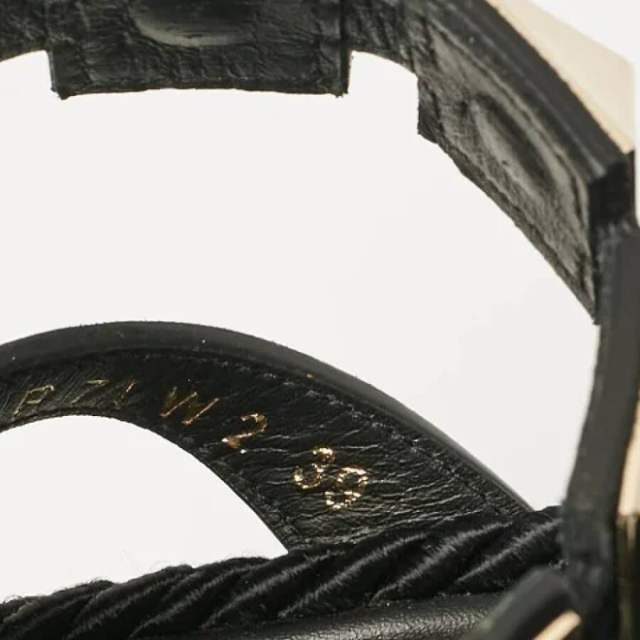 Valentino Vintage Pre-owned Suede sandals Black Dames