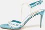 Valentino Vintage Pre-owned Suede sandals Blue Dames - Thumbnail 2