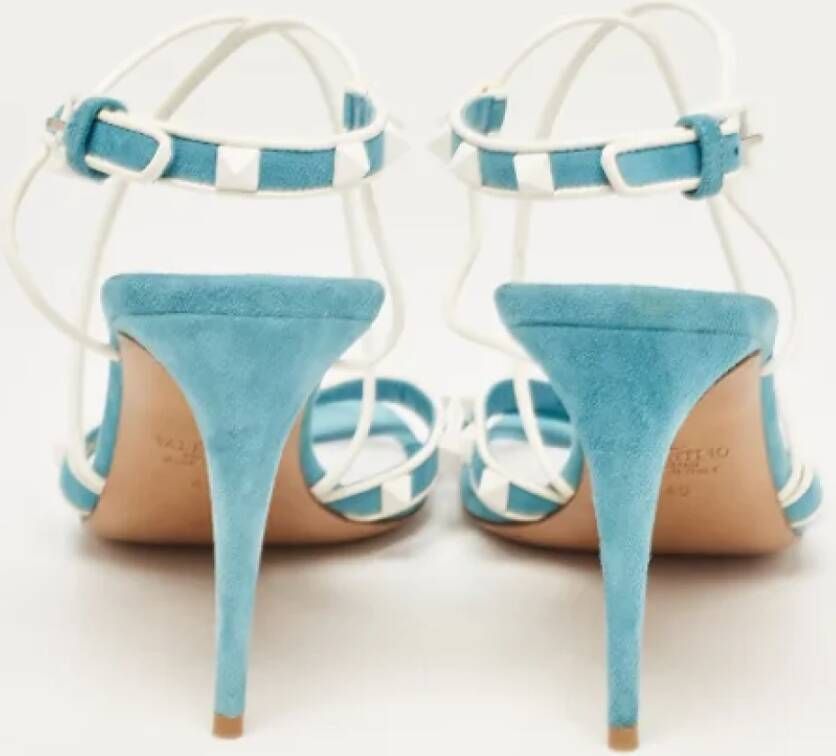 Valentino Vintage Pre-owned Suede sandals Blue Dames