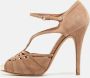 Valentino Vintage Pre-owned Suede sandals Brown Dames - Thumbnail 2