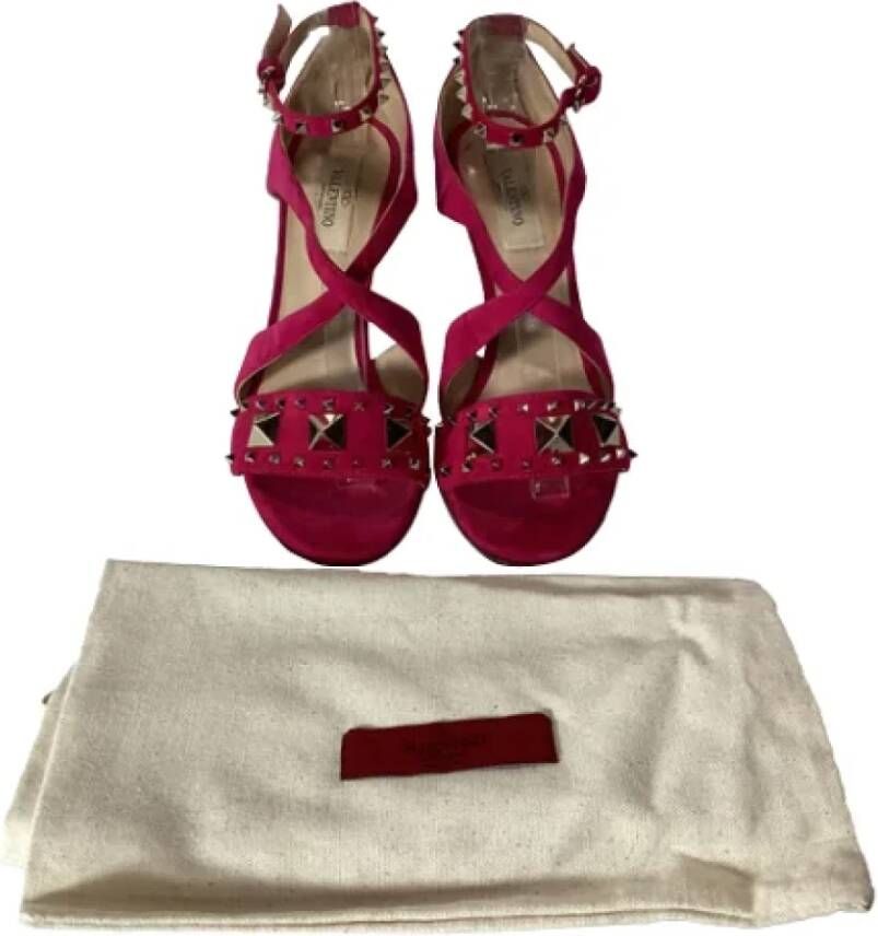 Valentino Vintage Pre-owned Suede sandals Pink Dames