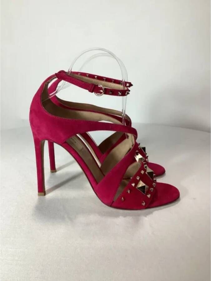 Valentino Vintage Pre-owned Suede sandals Pink Dames