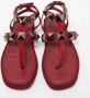 Valentino Vintage Pre-owned Suede sandals Red Dames - Thumbnail 2