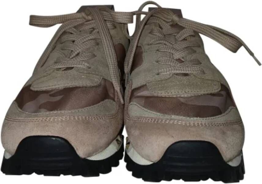 Valentino Vintage Pre-owned Suede sneakers Pink Dames