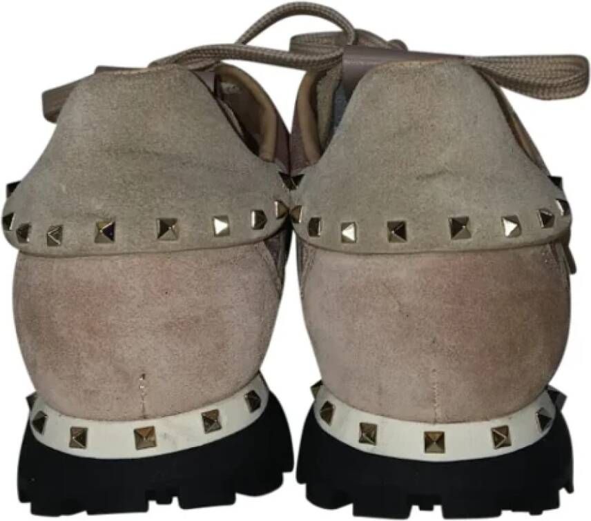 Valentino Vintage Pre-owned Suede sneakers Pink Dames