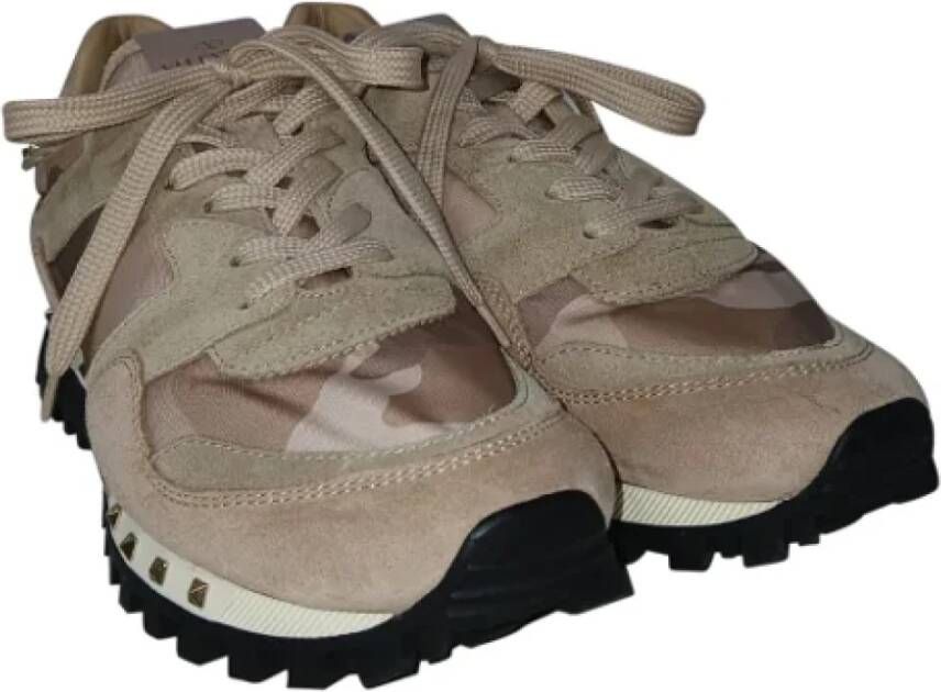 Valentino Vintage Pre-owned Suede sneakers Pink Dames