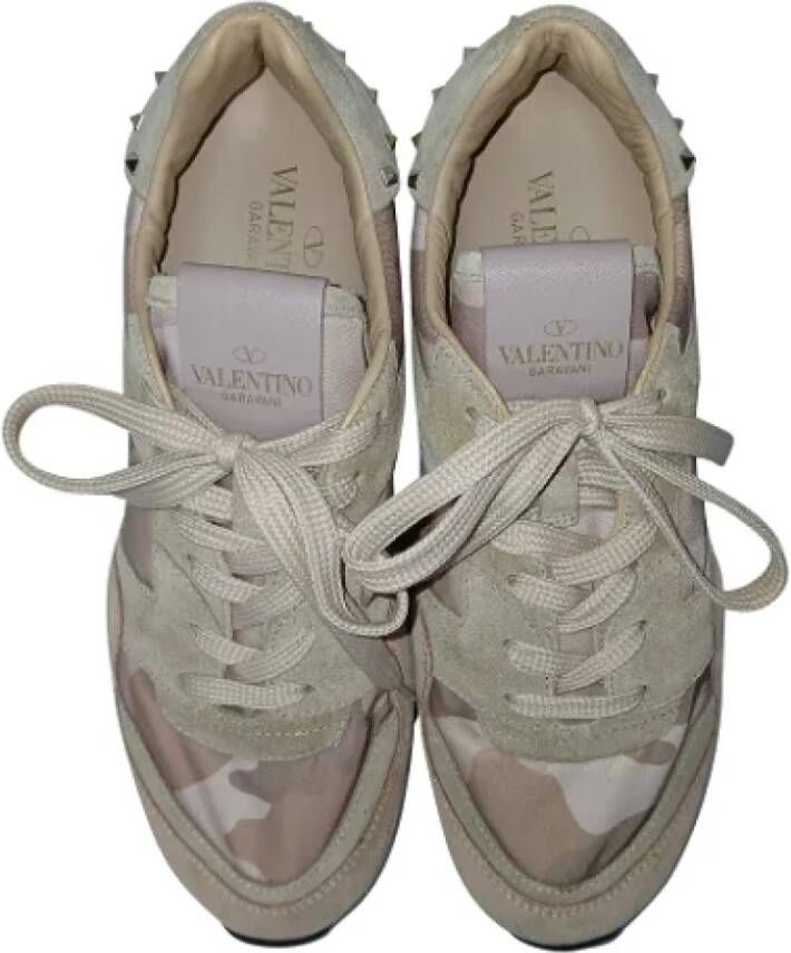 Valentino Vintage Pre-owned Suede sneakers Pink Dames