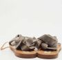 Valentino Vintage Pre-owned Velvet sandals Gray Dames - Thumbnail 5
