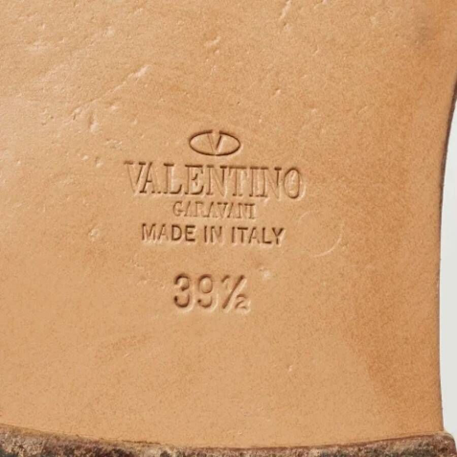 Valentino Vintage Pre-owned Velvet sandals Gray Dames