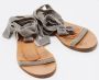 Valentino Vintage Pre-owned Velvet sandals Gray Dames - Thumbnail 4