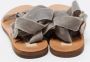 Valentino Vintage Pre-owned Velvet sandals Gray Dames - Thumbnail 5