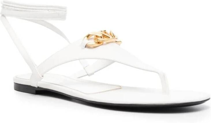 Valentino Vlogo Leather Sandals