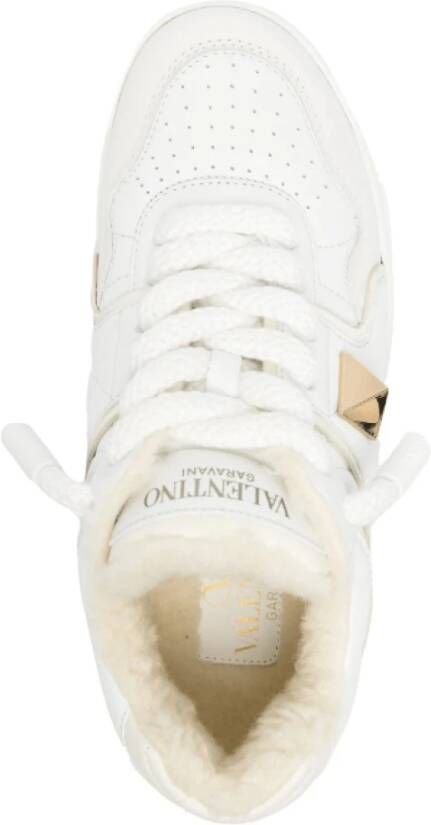 Valentino Witte Flatform Sneakers met One Stud Detailing White Dames