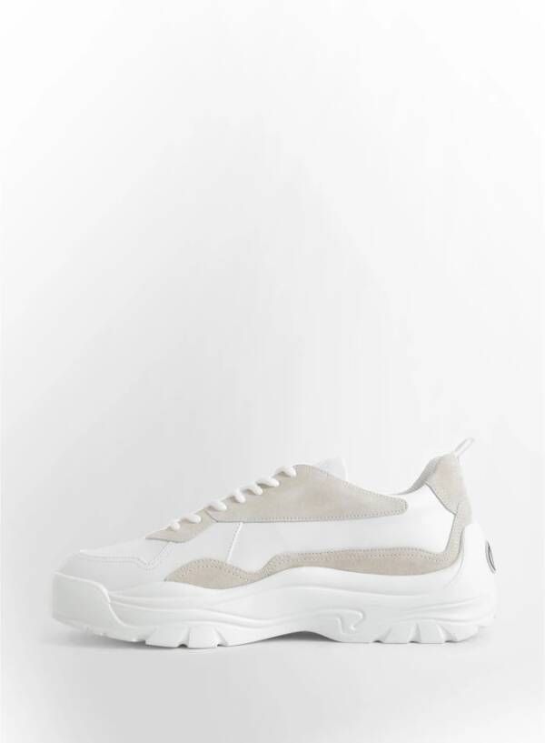 Valentino Garavani Leren Lage Sneakers met Suède Detail