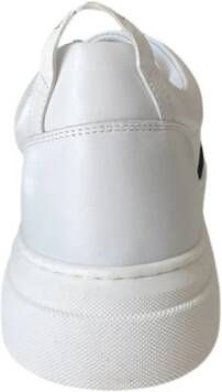 Valentino Witte Leren Instap Sneaker met Elastische Band White Heren