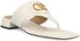 Valentino Witte Leren Logo Patch Sandalen - Thumbnail 2