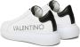 Valentino Witte Leren Sneakers met Logo Lettering White Heren - Thumbnail 2