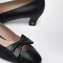 Valentino Zwarte Bowow Middelhoge Hak Pumps - Thumbnail 2