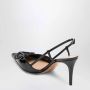 Valentino Zwarte platte schoenen met VLOGO-handtekening - Thumbnail 2