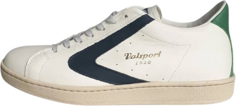 Valsport 1920 Handgemaakte Witte Leren Vintage Sneakers