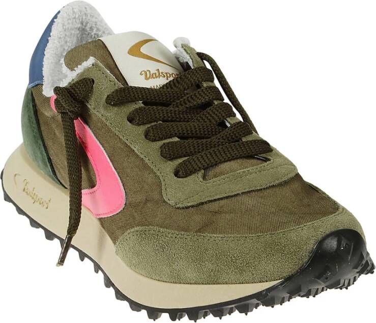 Valsport 1920 Groene Vintage Suède Nylon Sneakers Green Heren