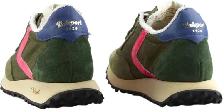 Valsport 1920 Vintage Suède Nylon Sneakers Groen