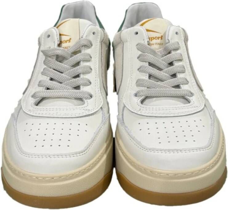 Valsport 1920 Witte Leren Unisex Handgemaakte Sneakers