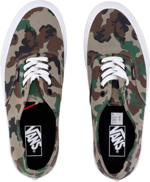 Vans Authentieke Camo Olive Witte Sneaker