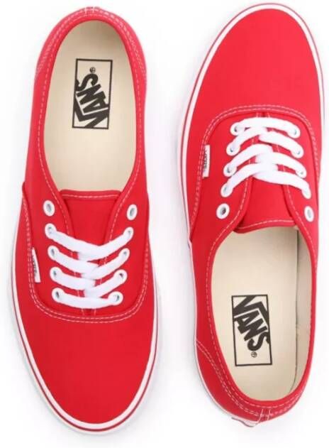 Vans Authentieke Skateboard Sneakers Red Heren