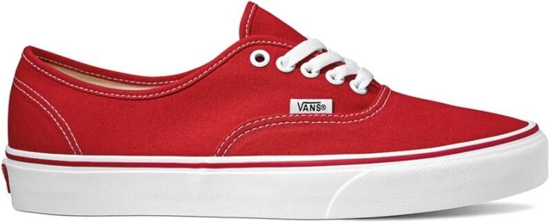 Vans Authentieke Skateboard Sneakers Red Heren