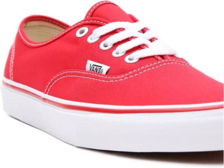 Vans Authentieke Skateboard Sneakers Red Heren